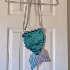 Mermaid tail sequin purse